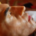 Self-portrait, detail, mixed media