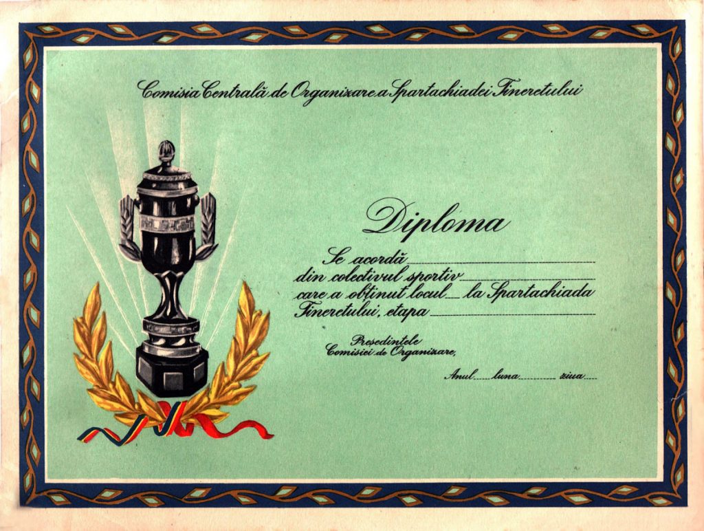 Diploma Spartachiada tineretului