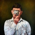 Anca Danila, Accessing my own status, 2015, oil on canvas, 80x80 cm