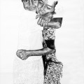 Daniel Brici, Rosalinda Friends, 2015, charcoal and crayons on paper, 150x100 cm