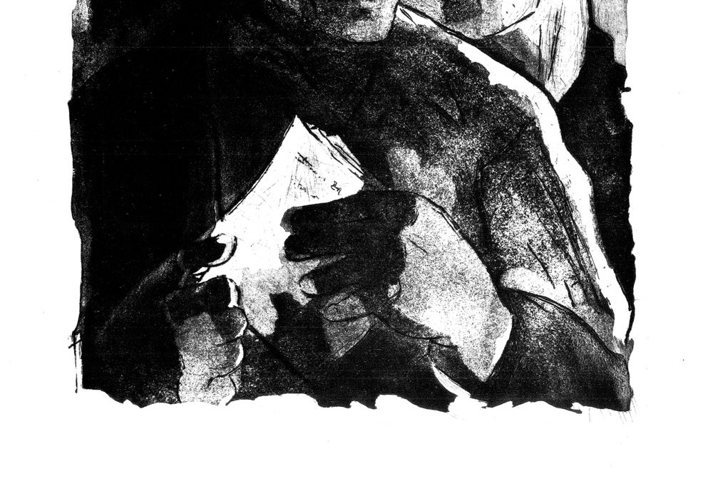 Natalia Matei, In ilegalitate, 1960, aquatint, 34x45 cm