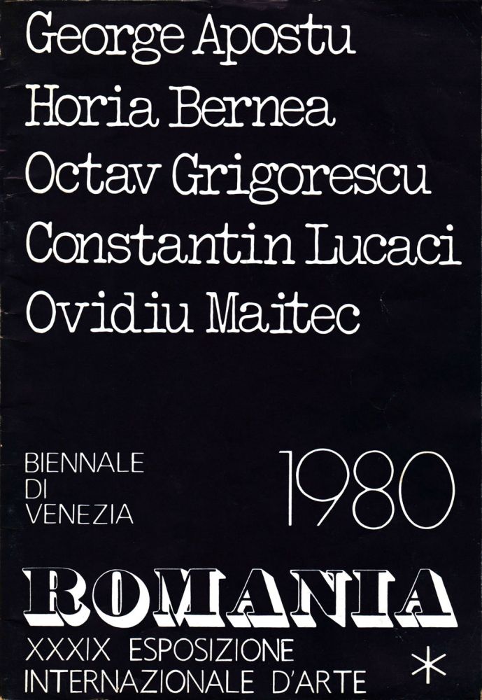 Romania Venice Biennale 1980