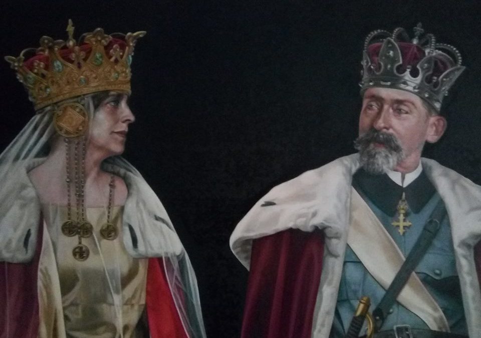 Daniel Brici,„Ferdinand și Maria”, 180x160 cm, ulei pe pănză, 2018 detaliu