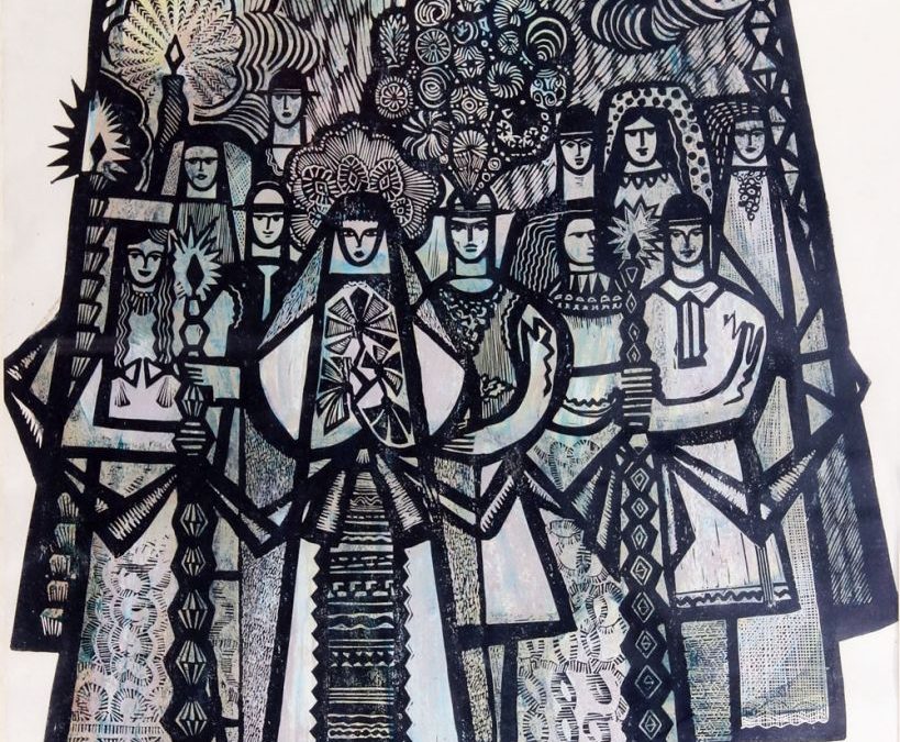 Ion Cott, Miri si nasi, 1970, 82x61cm
