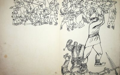 Ilustrații de Vasile Celmare la „Vîntoasa” de C. Ignatescu, 1964 – Arhiva Vasile Celmare