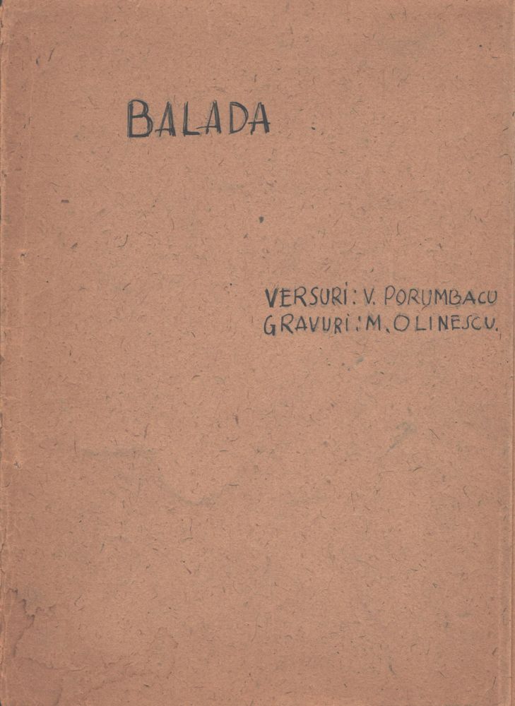 Marcel Olinescu, Balada Viorica Porumbacu coperta extrioara carton