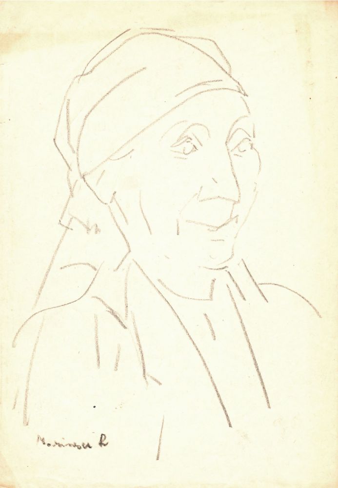 Rodica Anca Marinescu, Portret de taranca, 29,5x20,5 cm