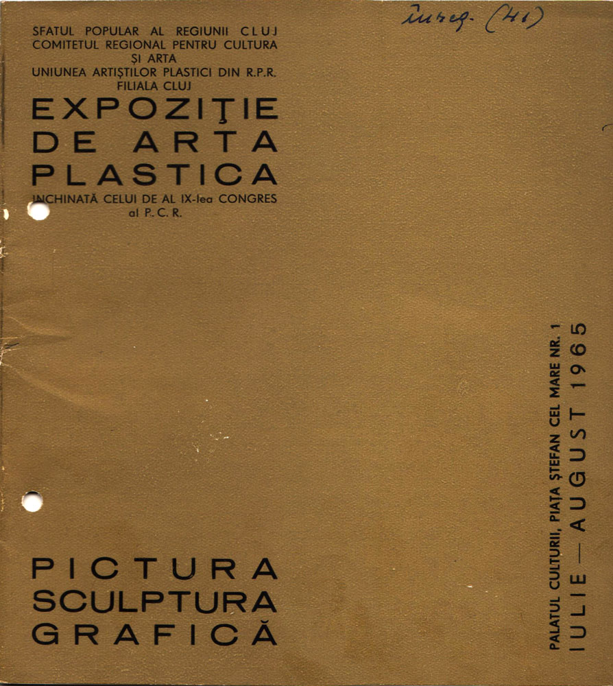 Expozitie de arta plastica inchinata celui de-al IX-lea Congres al PCR, iulie-august, 1965