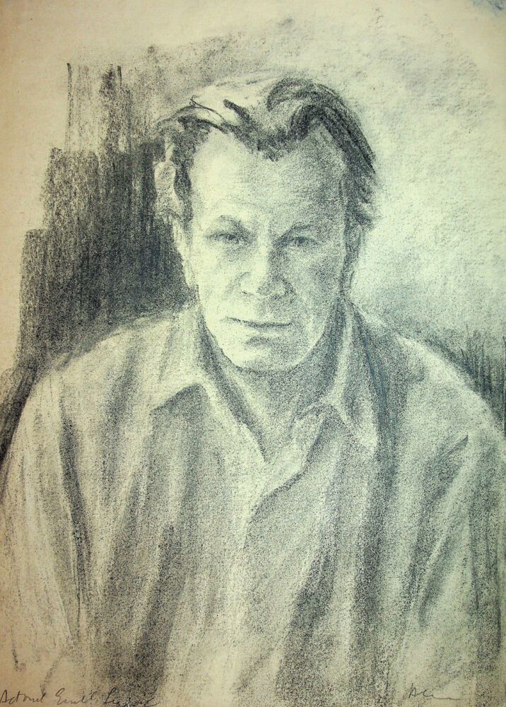 Puia Hortensia Masichievici Mișu, Actorul Emil Liptac, desen, 50x34,5 cm