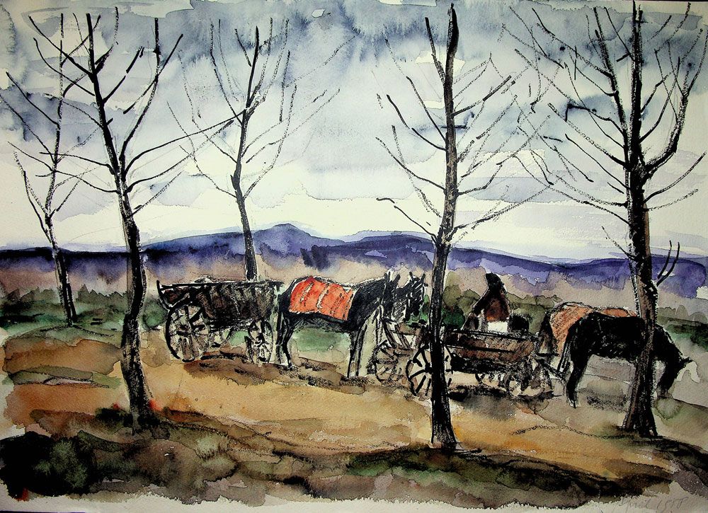 Puia Hortensia Masichievici Mișu, aprilie 1958, 49x34 cm (2)