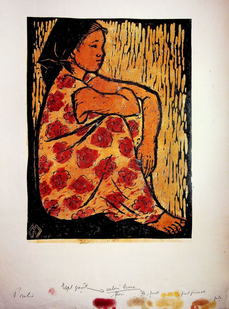 Puia Hortensia Masichievici Mișu, Fetita din Jurilovca, 1960 50x35,5 cm (2)