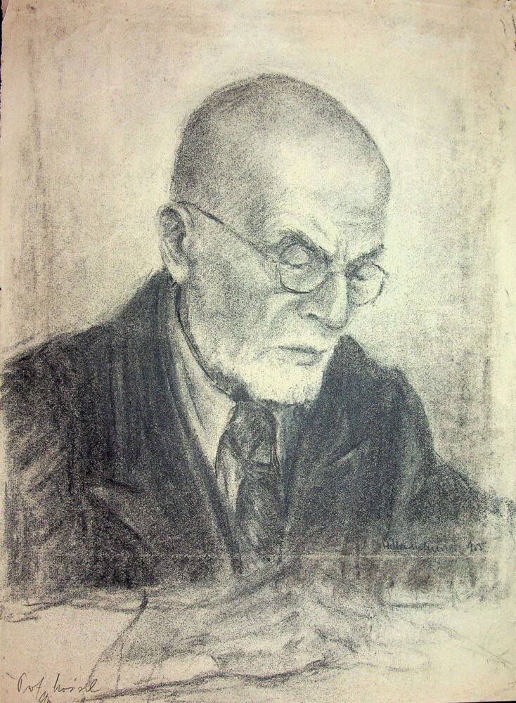 Puia Hortensia Masichievici Mișu, Prof Moisil, desen, 1943, 44,5x32 cm