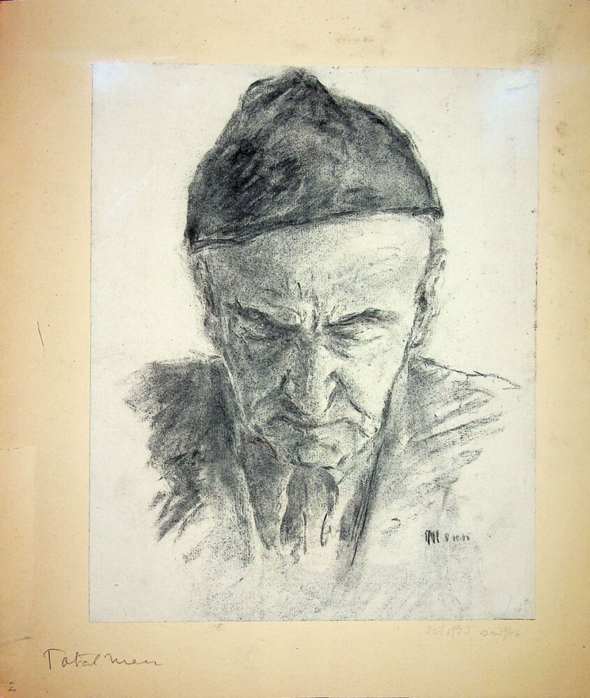 Puia Hortensia Masichievici Mișu, Tatal meu, oct, 1945, 35,5x32 cm