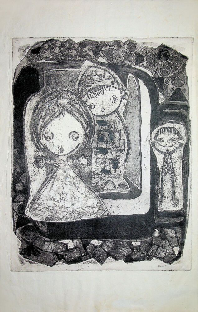 Puia Hortensia Masichievici Mișu, Joaca de copii, 1967, 42,5x27 cm (3)