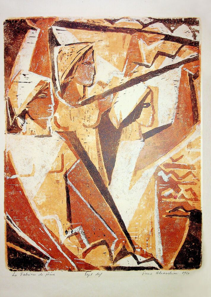 Puia Hortensia Masichievici Mișu, La fabrica de paine, 1964, 70x50 cm
