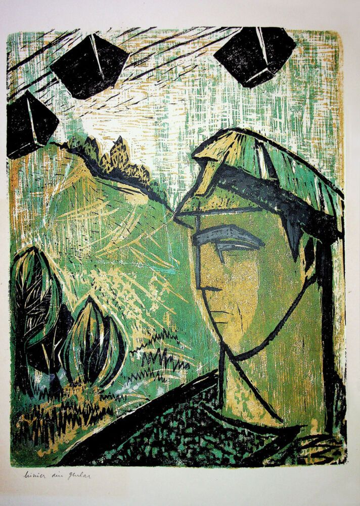 Puia Hortensia Masichievici Mișu, Miner din Ghelari, 1964, 70x50 cm (1)