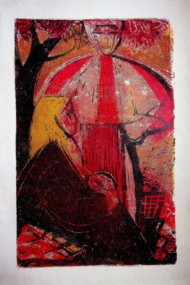 Puia Hortensia Masichievici Mişu, Padurence in piata, 1963, 48x31 cm