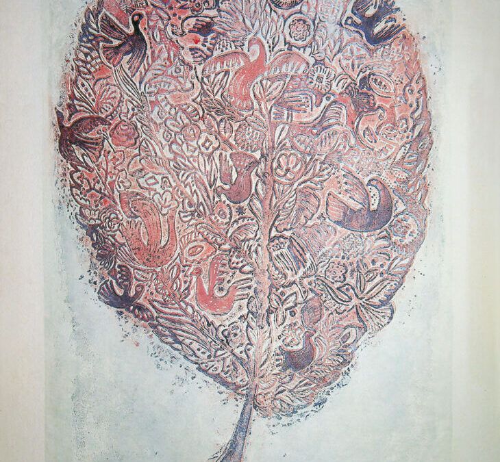 Puia Hortensia Masichievici Mișu, Pom cu pasari II, 1968, 54x40 cm