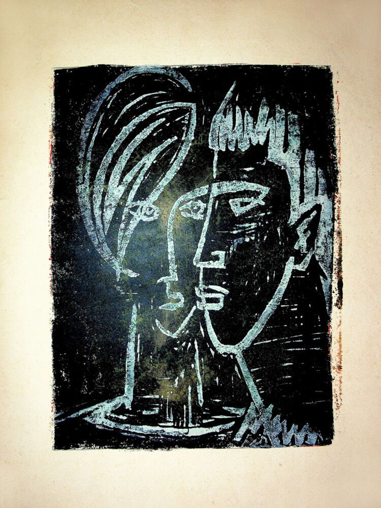 Puia Hortensia Masichievici Mișu, Prietenie, 1965, 50,5x43,5 cm