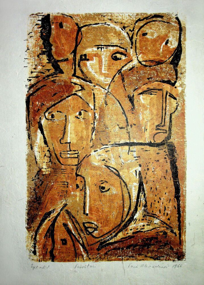 Puia Hortensia Masichievici Mișu, Privitori, 1966, 50x35 cm (1)