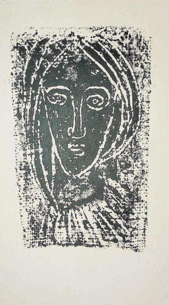 Puia Hortensia Masichievici Mișu, Taranca din Varatec, 1965, 31,5x17,5 cm