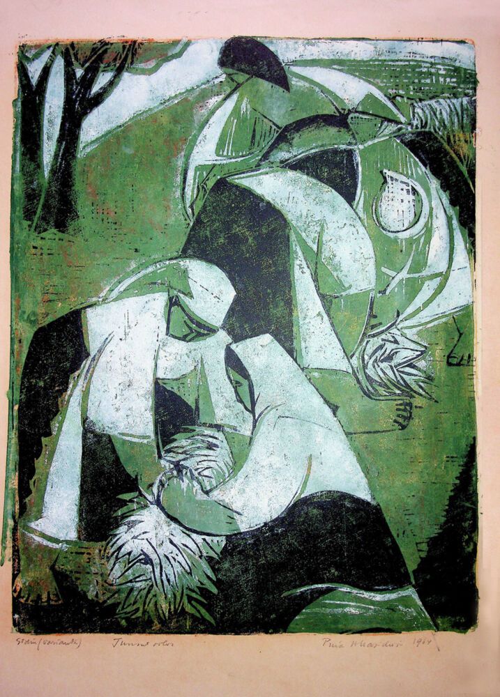 Puia Hortensia Masichievici Mișu, Tunsul oilor, 1964, 70x50 cm (3)