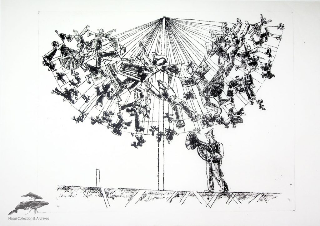 Vasile Celmare, Comedia, 1969, 30x42 cm