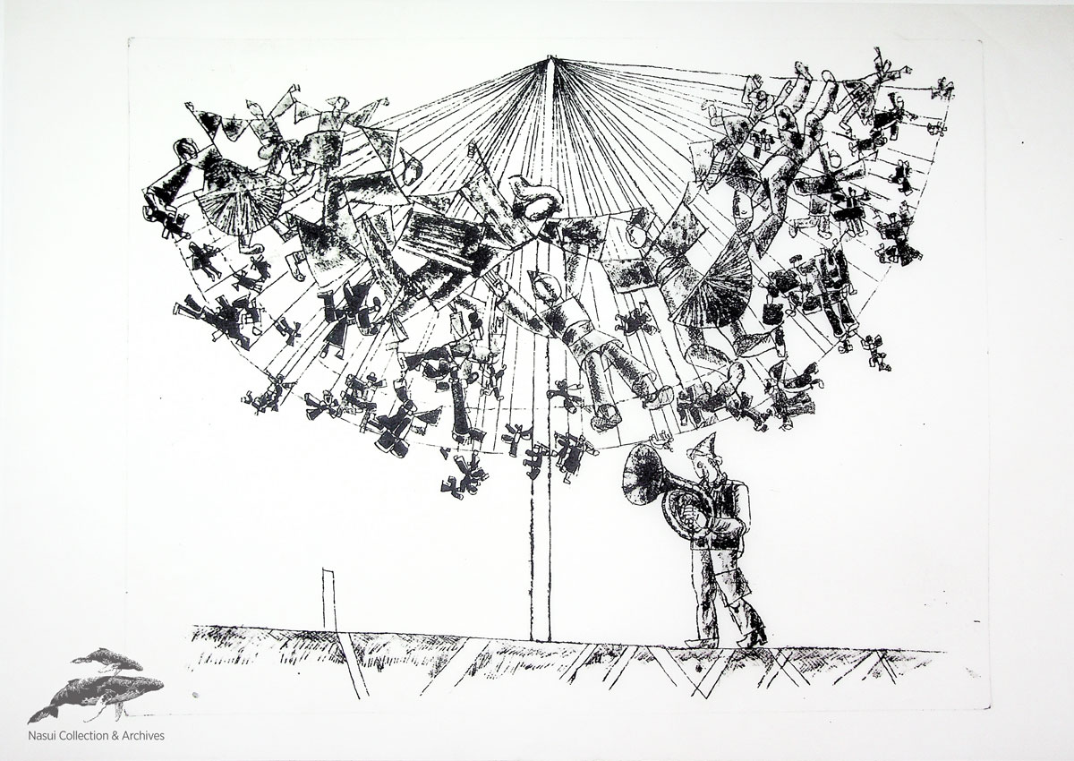 Vasile Celmare, Comedia, 1969, 30x42 cm