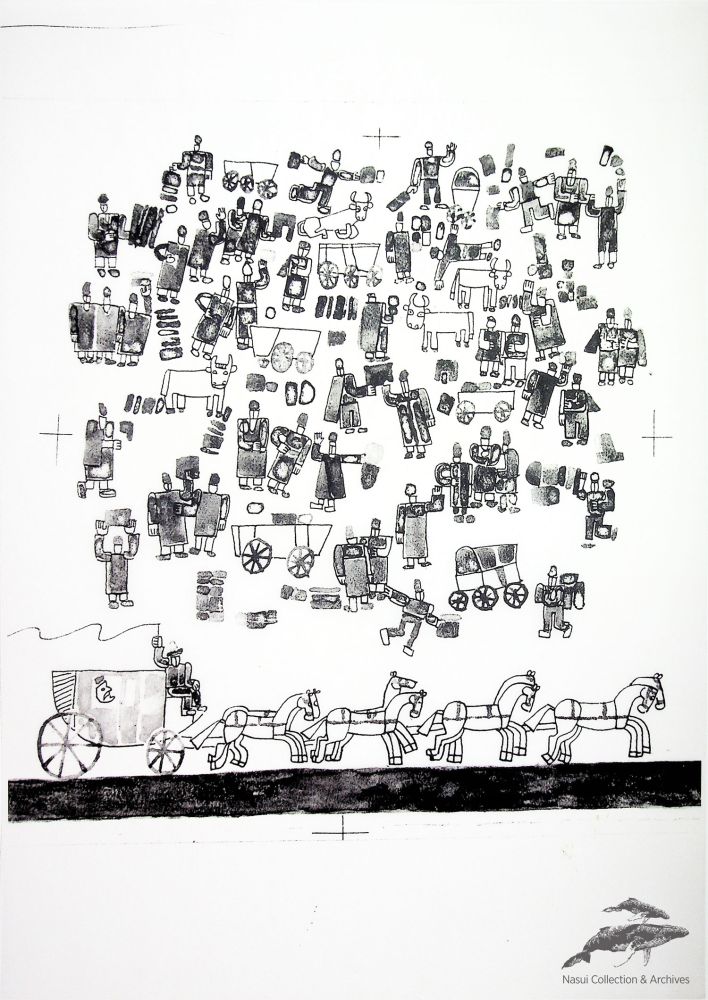 Vasile Celmare, Târg, 42x30 cm