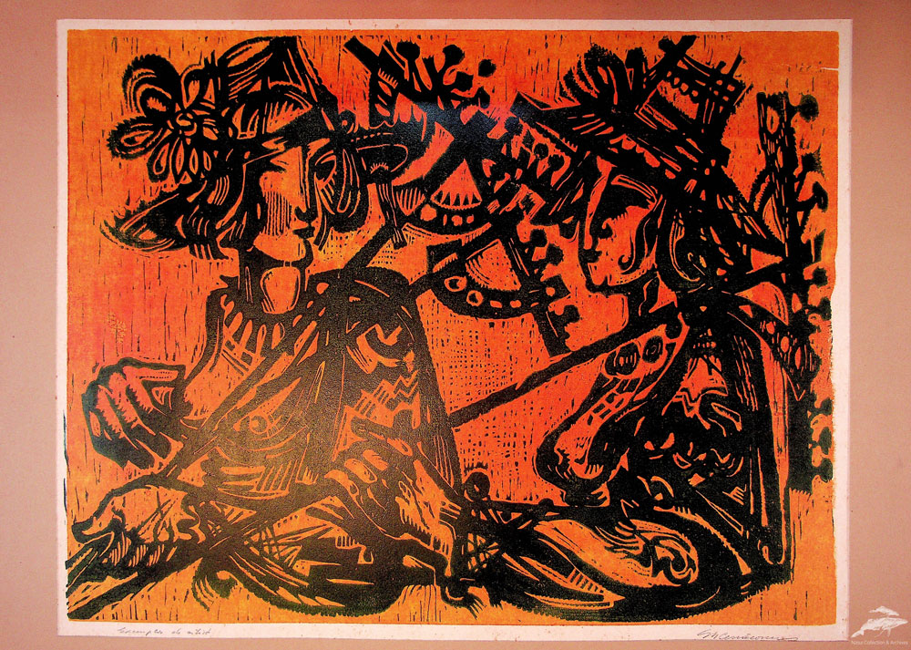 Gheorghe Cernăianu, exemplar de artist, 66,5x56,5 cm