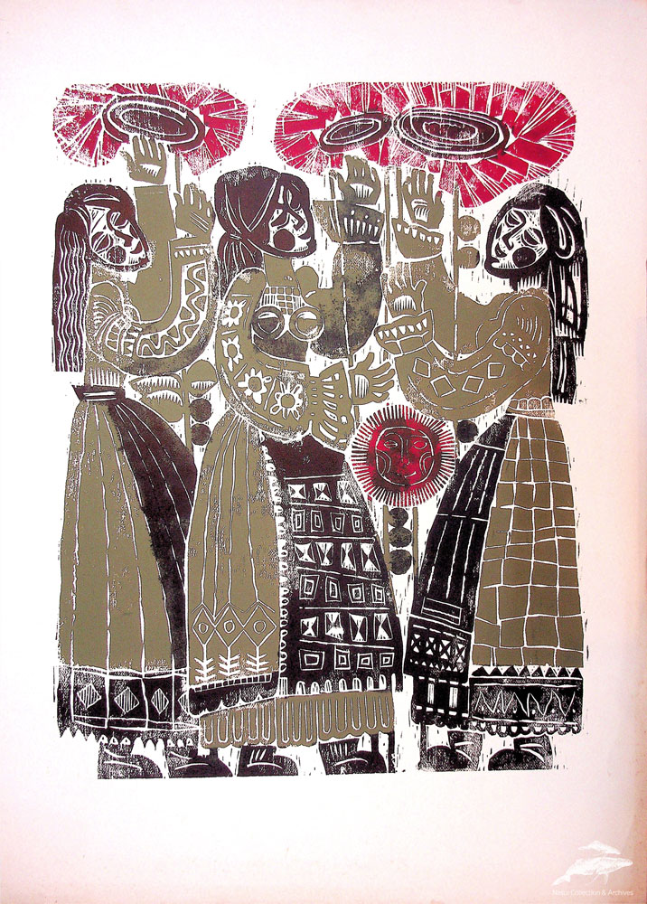 Gheorghe Cernăianu, Sărbătoare, 70x50 cm