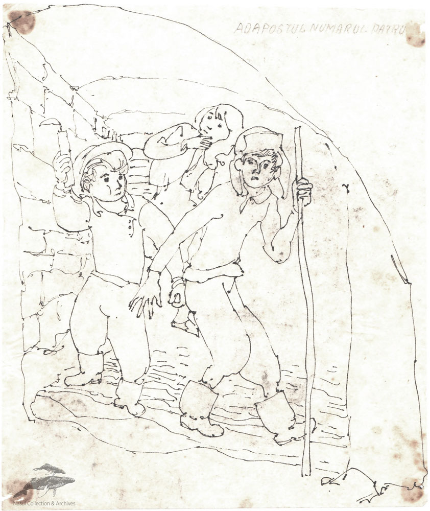 Gion Mihail, Adapostul numarul patru, 21x18 cm