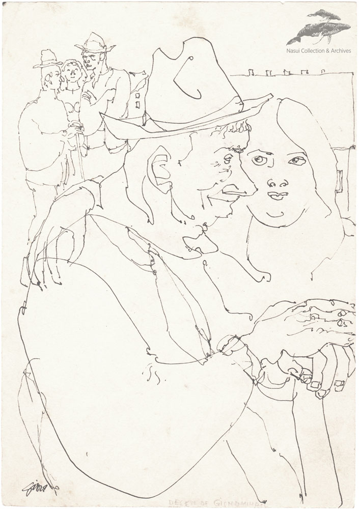 Gion Mihail, Bătrân, 25x17,5 cm fata