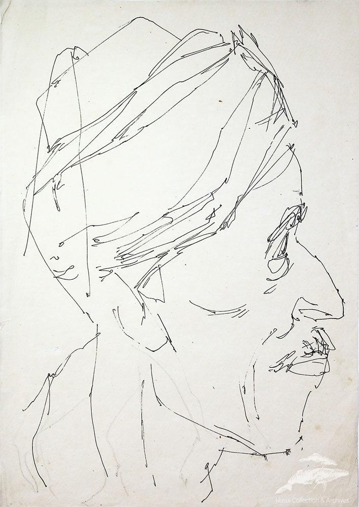 Gion Mihail, Bătrân oriental, 30x21 cm