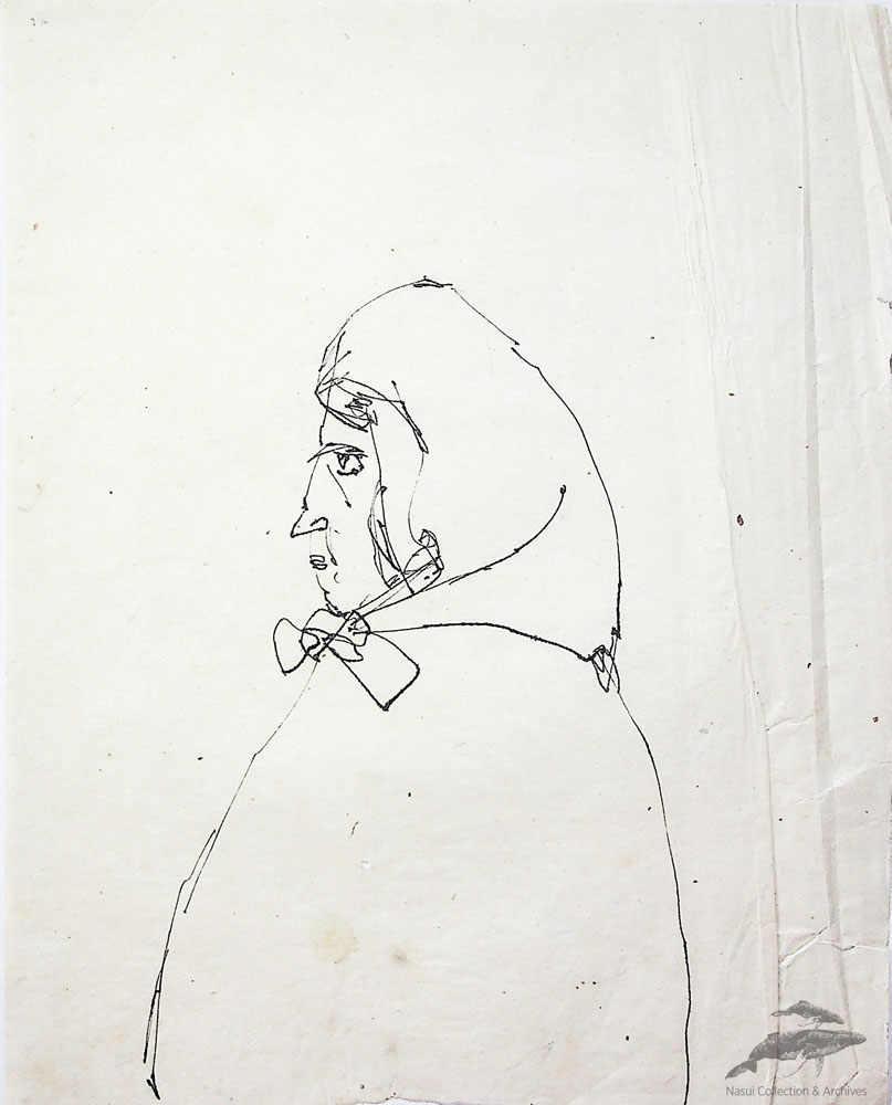 Gion Mihail, Bătrână, 25x20,5 cm