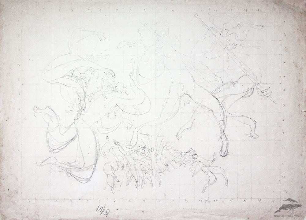 Gion Mihail, Calusari, fata, 30,5x42,5 cm
