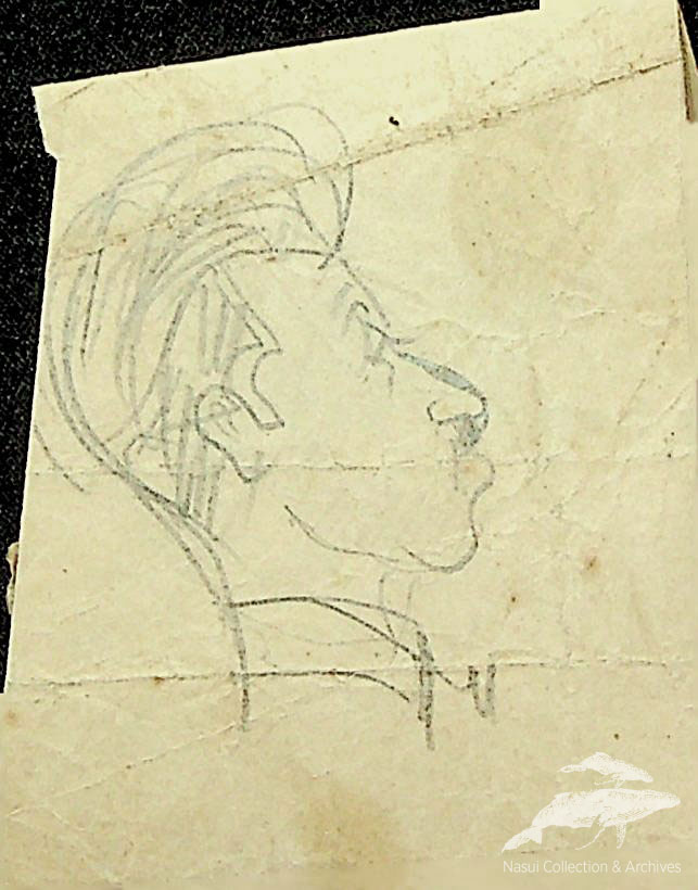 Gion Mihail, Caricatură, 8x6,5 cm