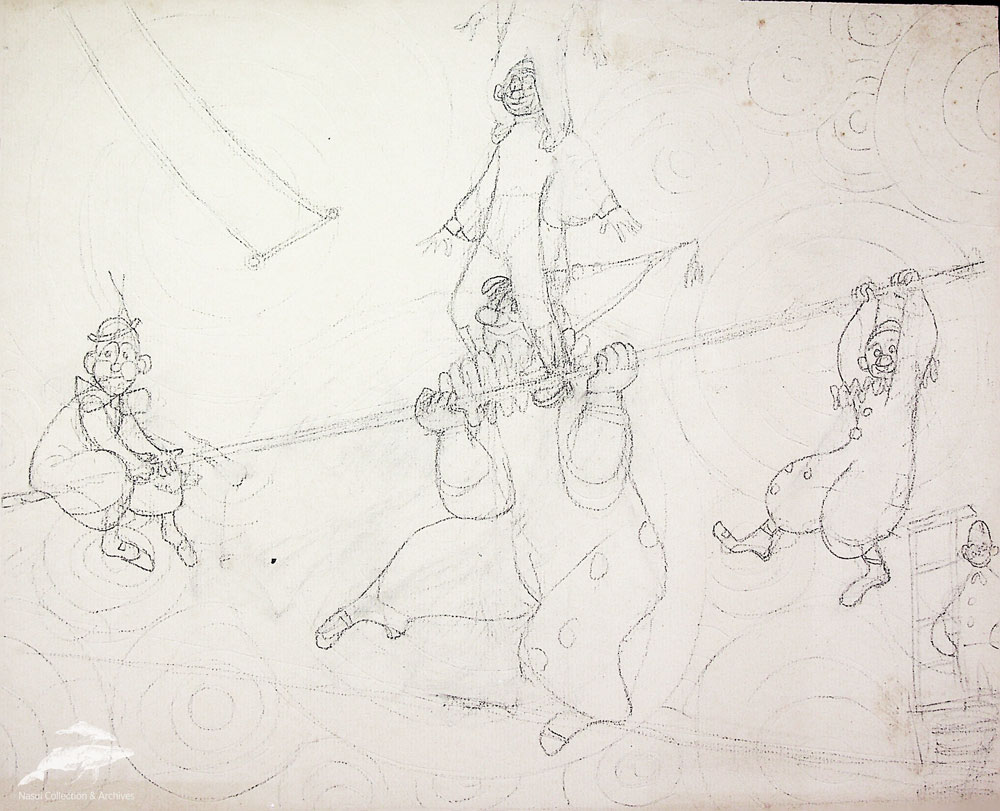 Gion Mihail, Circ, 24x30 cm