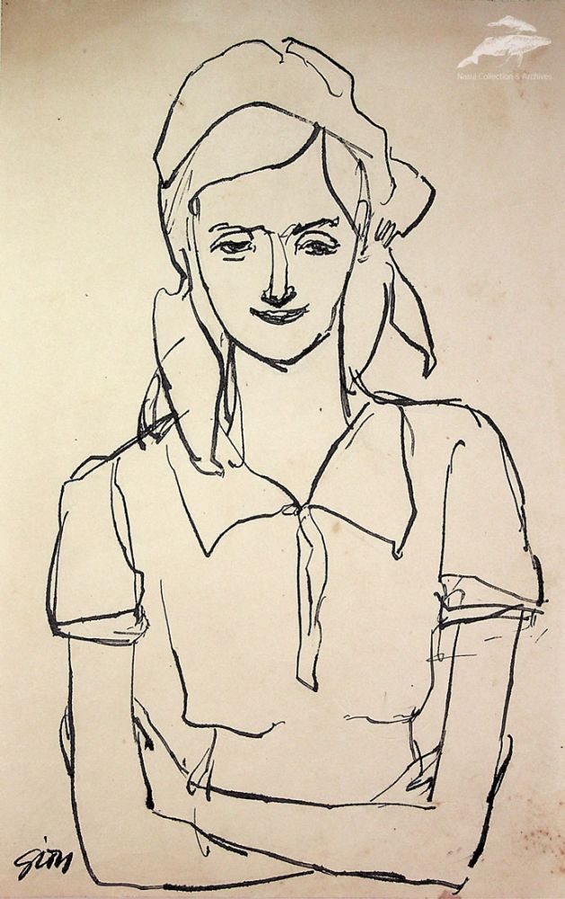 Gion Mihail, Colectivistă, 27x17 cm