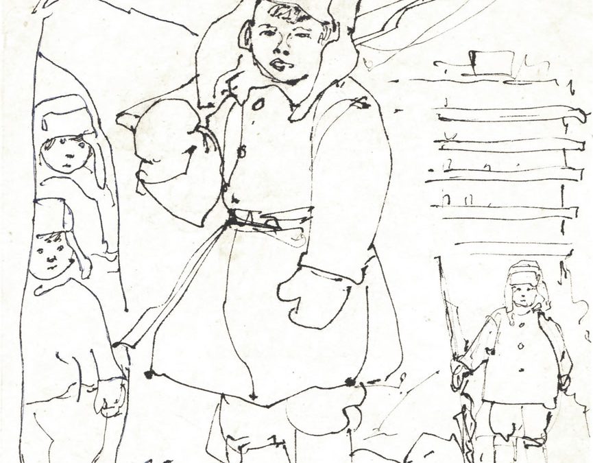 Ilustrații la Comandantul cetății de zăpadă de Arkadii Gaidar, 1973 – Arhiva Gion Mihail
