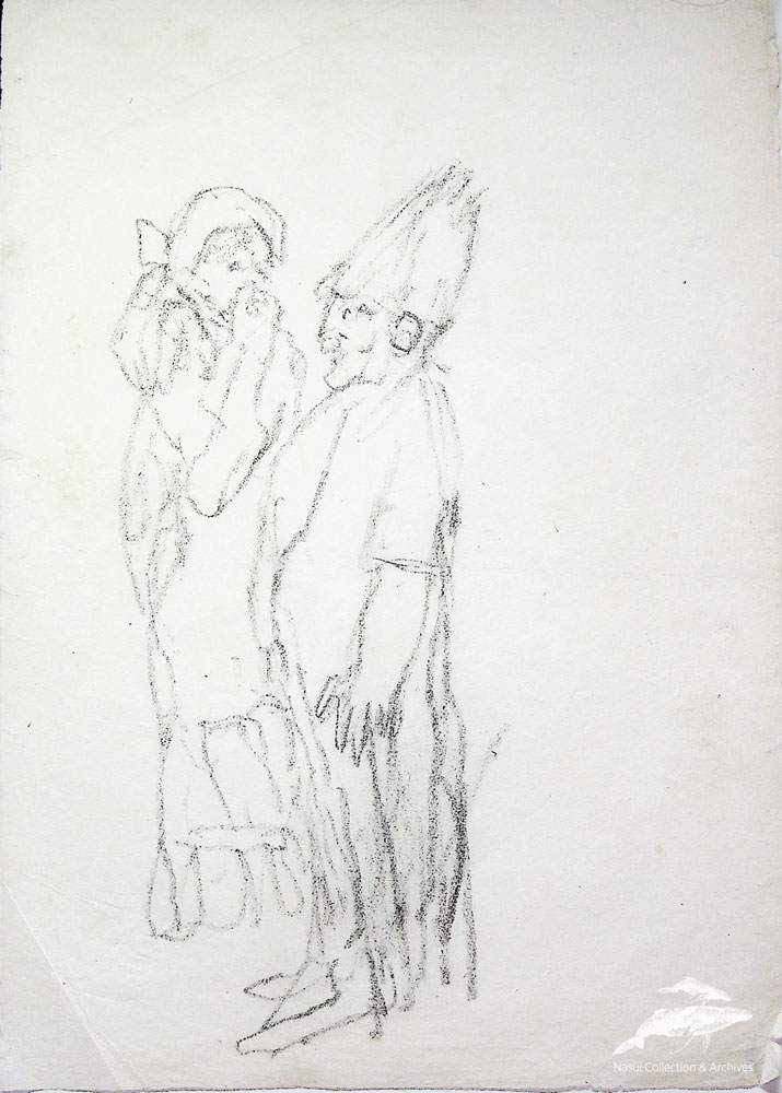 Gion Mihail, Compoziţie barfa, 29,5x21 cm