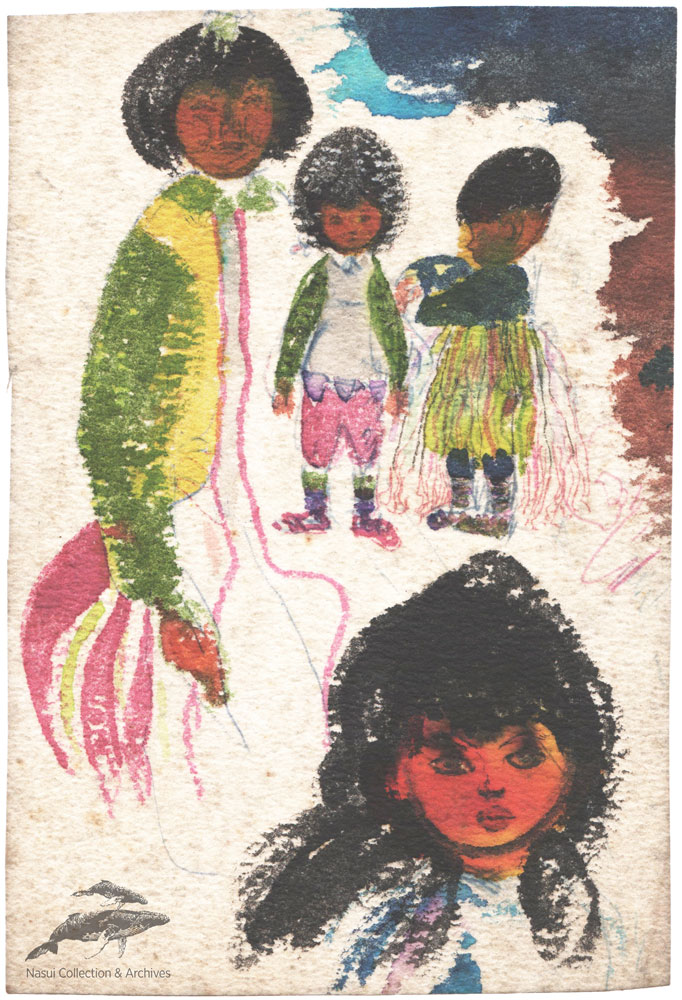 Gion Mihail, Creșă la Phenian, 1968, 23,5x16 cm