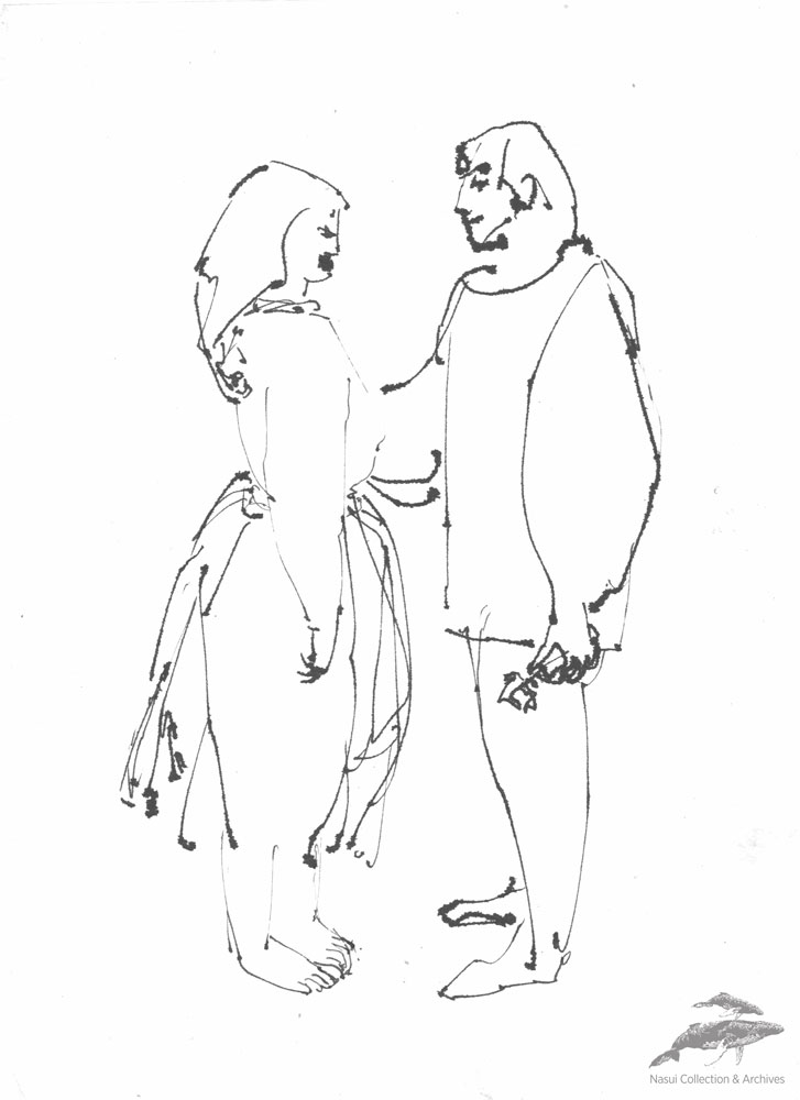 Gion Mihail, Cuplu, 29,5x21 cm