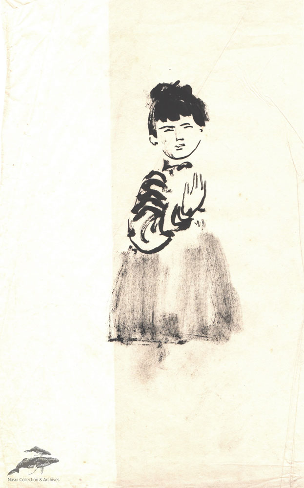 Gion Mihail, Fetita coreeana, 30x21 cm