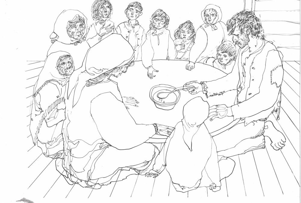 Ilustraţii la Desculţ de Zaharia Stancu – Arhiva Gion Mihail