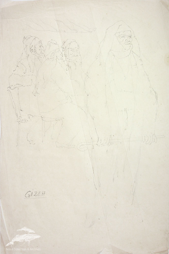 Gion Mihail, Ilustrație din Egipt 7, 40,5x27 cm