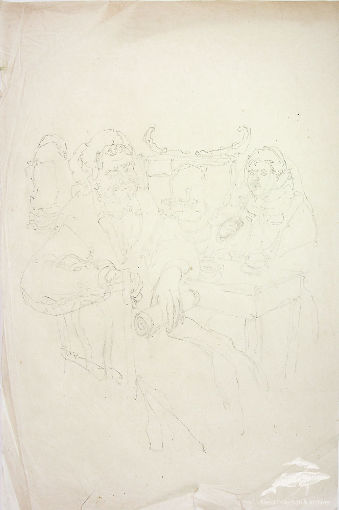 Gion Mihail, Ilustrație din Egipt 9, 40,5x27 cm