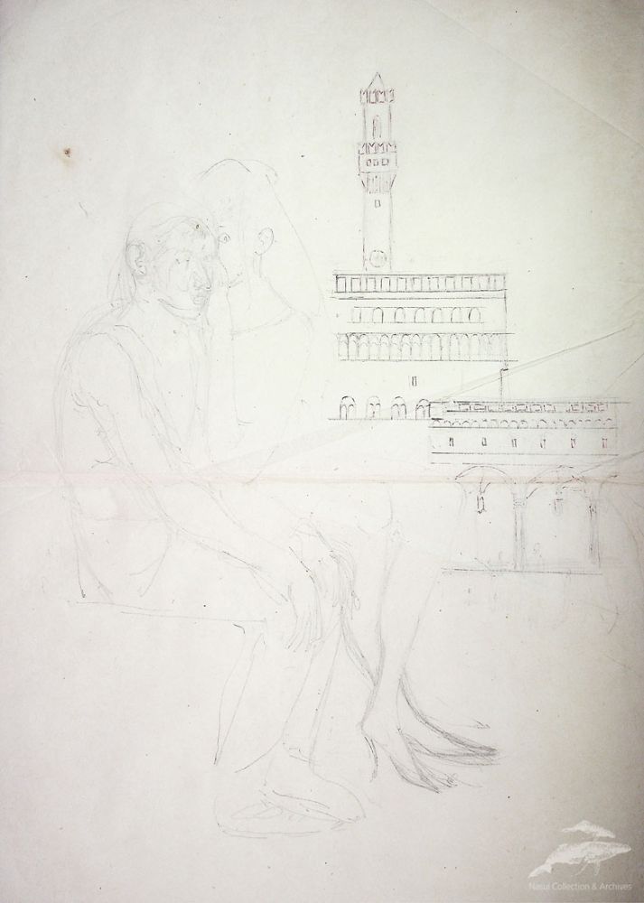 Gion Mihail, Ilustrații din Italia, 52x39 cm