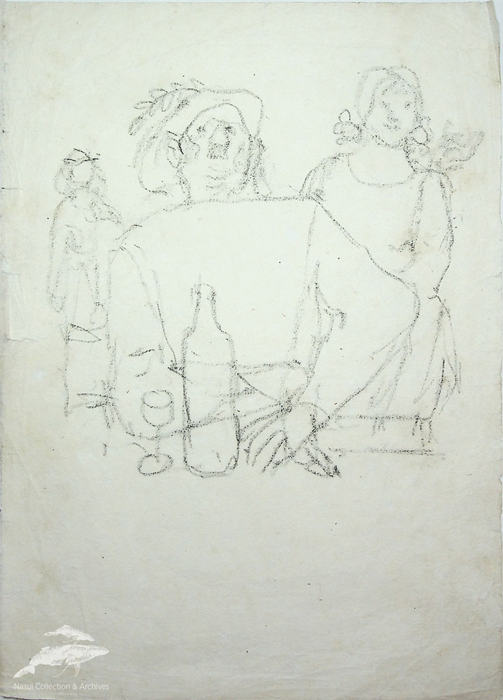 Gion Mihail, La bar, 29,5x21 cm