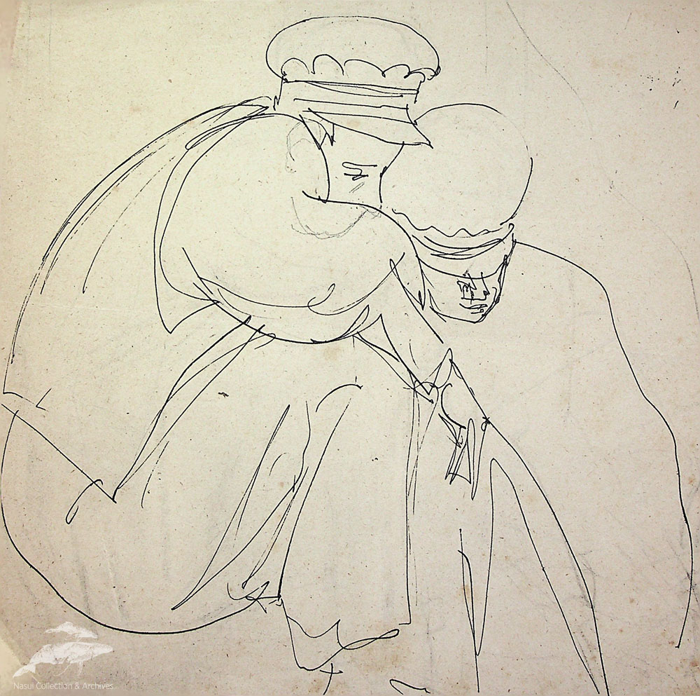 Gion Mihail, Mineri, 22,5x24 cm